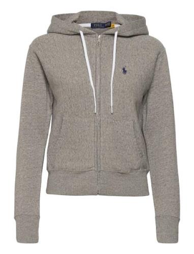 Fleece Full-Zip Hoodie Tops Sweat-shirts & Hoodies Hoodies Grey Polo R...