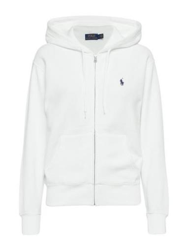 Fleece Full-Zip Hoodie Tops Sweat-shirts & Hoodies Hoodies White Polo ...