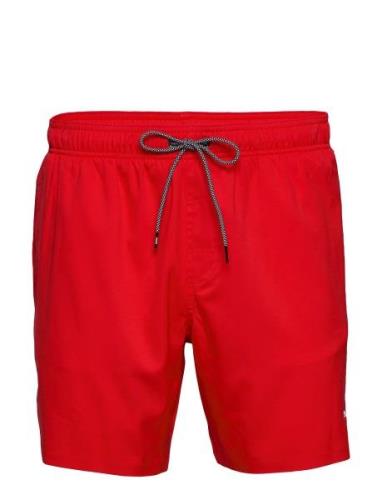 Puma Swim Men Medium Length Swim Sh Sport Shorts Red Puma Swim