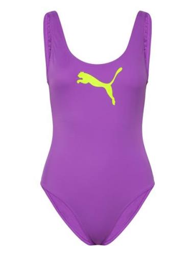 Puma Swim Women Swimsuit 1P Sport Swimsuits Purple Puma Swim