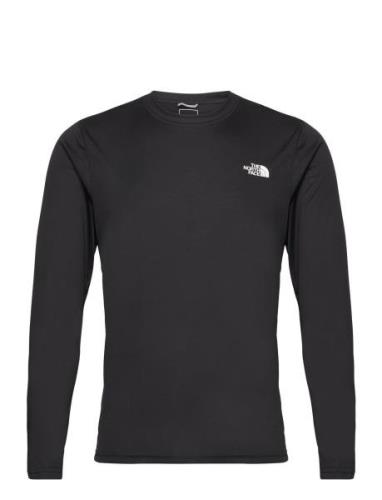 M Reaxion Amp L/S Crew - Eu Sport T-shirts Long-sleeved Black The Nort...