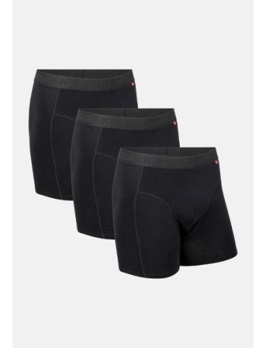 Organic Cotton Trunks 3 Pack Sport Boxers Black Danish Endurance