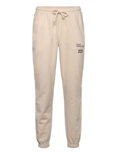 Halo Cotton Sweatpants Sport Sweatpants Beige HALO