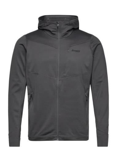 Skaland Hood Jacket Solid Dark Grey S Tops Sweat-shirts & Hoodies Flee...