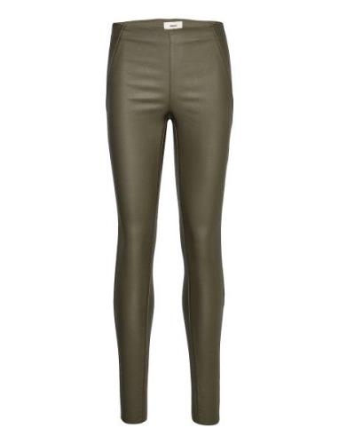 Objbelle Mw Coated Leggings Bottoms Trousers Leather Leggings-Bukser K...