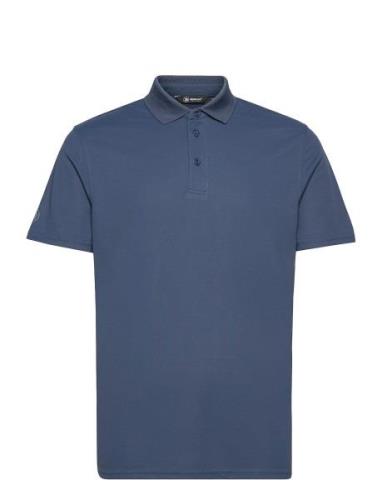 Mens Cray Drycool Polo Sport Polos Short-sleeved Blue Abacus