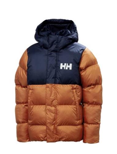 Jr Vision Puffy Jacket Sport Jackets & Coats Puffer & Padded Brown Hel...