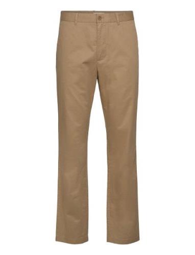 Marcus Light Twill Trousers Designers Trousers Chinos Beige Wood Wood