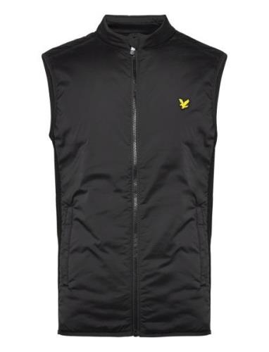 Golf Gilet Sport Vests Black Lyle & Scott Sport