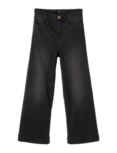 Nlfatonsons Dnm 7526 7/8 Hw W Pant Bottoms Jeans Wide Jeans Black LMTD