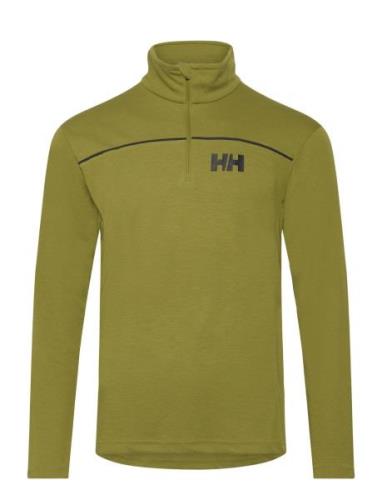 Hp 1/2 Zip Pullover Sport T-shirts Long-sleeved Khaki Green Helly Hans...