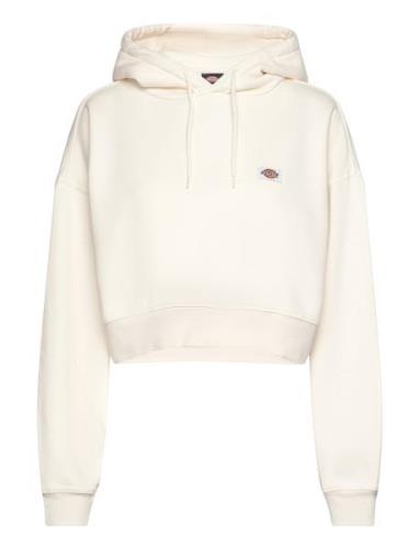 Oakport Cropped Hoodie Tops Sweat-shirts & Hoodies Hoodies Cream Dicki...