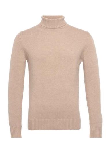 Lasse Sweater Tops Knitwear Turtlenecks Beige Urban Pi Ers