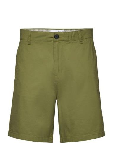 Slhcomfort-Homme Flex Shorts W Bottoms Shorts Chinos Shorts Green Sele...