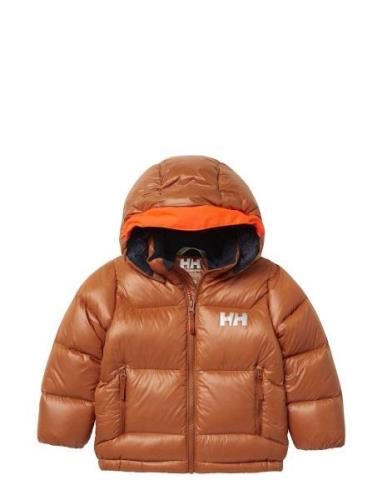 K Isfjord Down Jacket Sport Jackets & Coats Puffer & Padded Orange Hel...