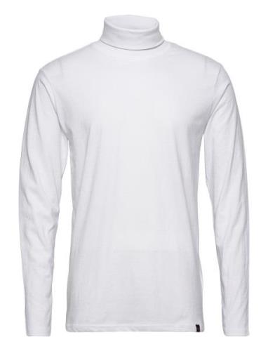 Dp Rollneck Ls Tee Tops Knitwear Turtlenecks White Denim Project