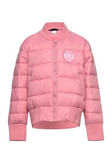 K. B Quilted Bomber Jacket Sport Jackets & Coats Puffer & Padded Pink ...