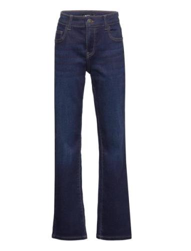 Nlmtulrich Dnm Reg Pant Bottoms Jeans Wide Jeans Blue LMTD