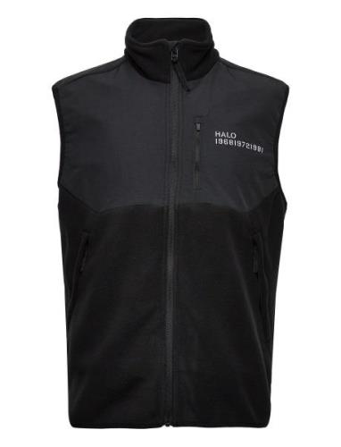 Halo Blocked Fleece Vest Sport Vests Black HALO