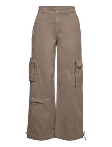 Chineagz Hw Pants Bottoms Trousers Cargo Pants Beige Gestuz