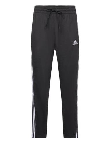 Essentials Single Jersey Tapered Open Hem 3-Stripes Pants Sport Sweatp...