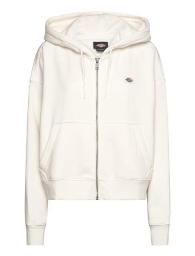 Oakport Zip Hoodie Tops Sweat-shirts & Hoodies Hoodies Cream Dickies