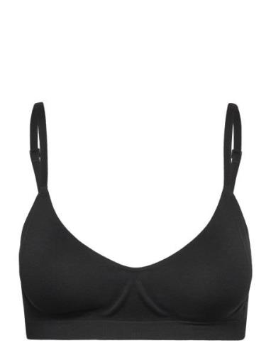 Lght Lined Bralette Lingerie Bras & Tops Soft Bras Tank Top Bras Black...