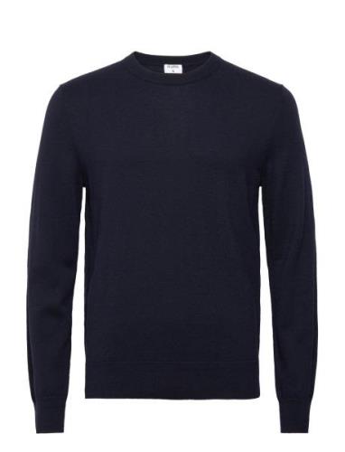 Cotton Merino Sweater Designers Knitwear Round Necks Navy Filippa K