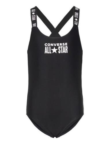 Cnvg 1Pd Core Logo Swimsuit Sport Swimsuits Black Converse