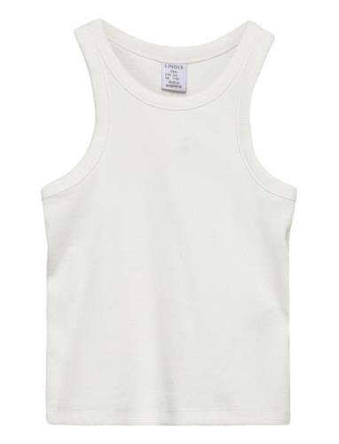 Tank Top Rib Tops T-shirts Sleeveless White Lindex