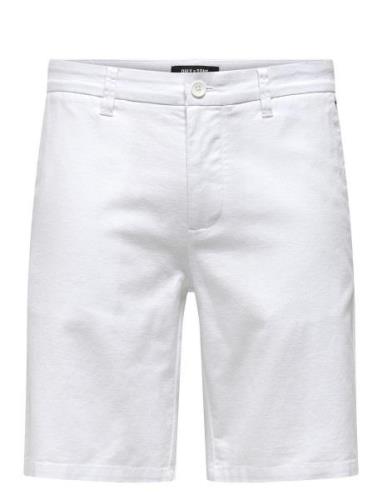 Onsmark 0011 Cotton Linen Shorts Noos Bottoms Shorts Chinos Shorts Whi...