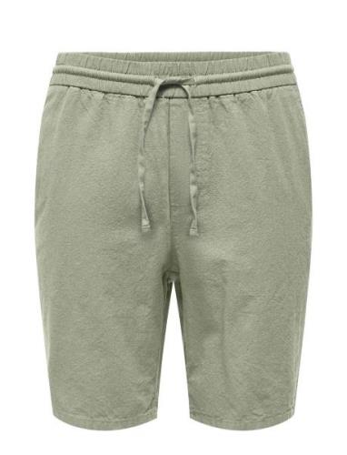 Onslinus 0007 Cot Lin Shorts Noos Bottoms Shorts Casual Khaki Green ON...