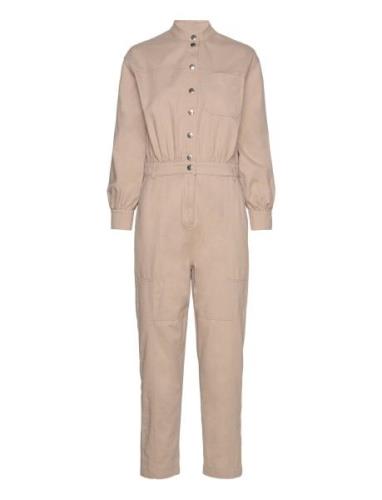 Zizanne Jumpsuit Bottoms Jumpsuits Brown Second Female