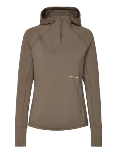 Free Motion Half Zip Sport Sweat-shirts & Hoodies Hoodies Brown Röhnis...