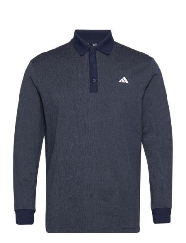 Ls Htr Polo Tops Polos Long-sleeved Navy Adidas Golf