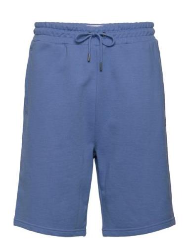 Hudson Script Sweat Short Bottoms Shorts Sweat Shorts Blue Penfield