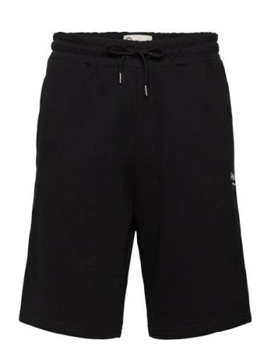 Hudson Script Sweat Short Bottoms Shorts Sweat Shorts Black Penfield