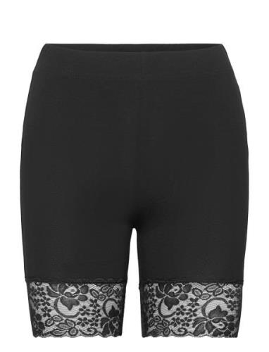 Leggings Sally Lace Short Bottoms Shorts Cycling Shorts Black Lindex