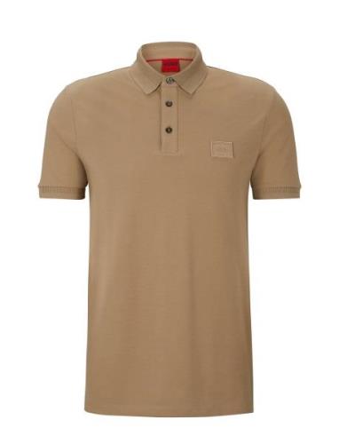 Dereso_C Designers Polos Short-sleeved Beige HUGO