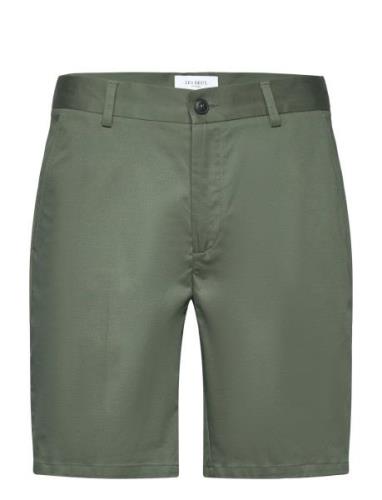 Como Reg Cotton-Linen Shorts Bottoms Shorts Chinos Shorts Green Les De...