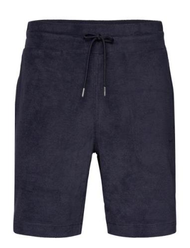 Terry Shorts Bottoms Shorts Casual Navy GANT