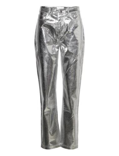 Jasmin Pants Bottoms Trousers Slim Fit Trousers Silver Hosbjerg