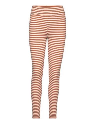 Ludmilla Tights Gots Bottoms Leggings Orange Basic Apparel