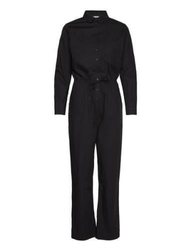 Vilde Jumpsuit Gots Bottoms Jumpsuits Black Basic Apparel