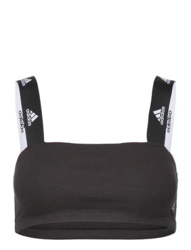 Bustier Sport Crop Tops Sleeveless Crop Tops Black Adidas Underwear