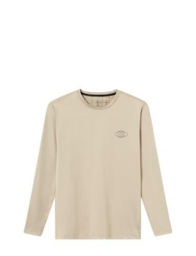 Oncourt Ls Layer T-Shirt Sport T-shirts Long-sleeved Beige Cuera