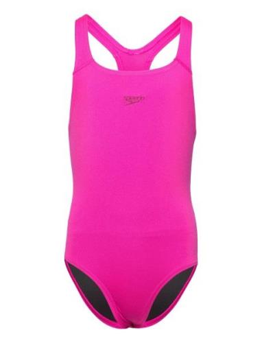 Girls Endurance+ Medalist Sport Swimsuits Pink Speedo