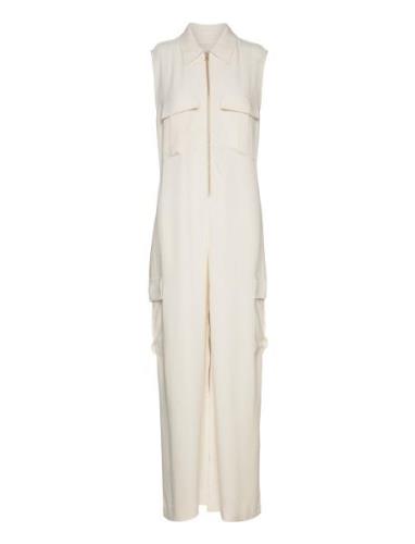 Cargo Pocket Jumpsuit Bottoms Jumpsuits Beige GANT