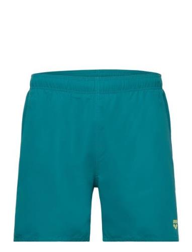 Fundamentals Boxer R Navy-Turquoise Sport Shorts Green Arena