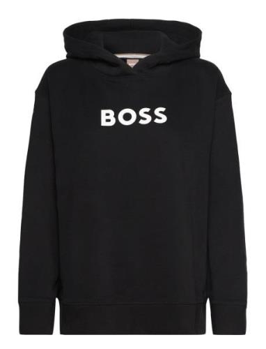 C_Edelight_1 Tops Sweat-shirts & Hoodies Hoodies Black BOSS